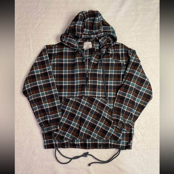 Vintage DCC Jeanswear Quarter Zip Hooded Jacket - Picture 1 of 3